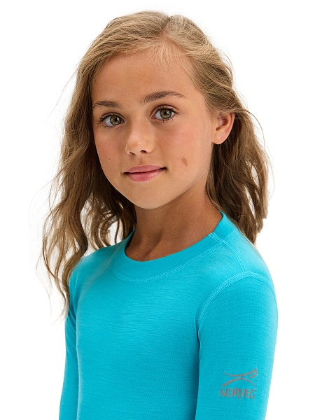 SOFT Комплект термобелья для девочек-подростков, цвет бирюзовый, фото 4