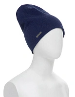 Шапка из 100% шерсти мериносов Темно-синий
