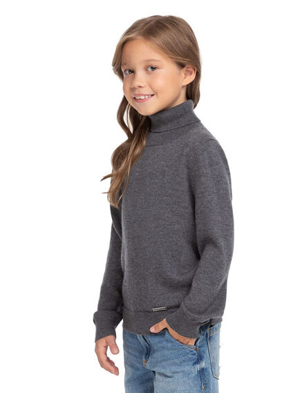 Шерстяной свитер Cash Touch для девочек, фото 2