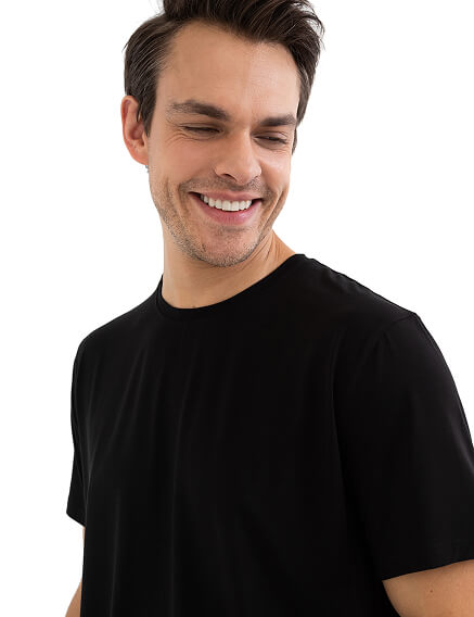 Футболка мужская серии Bamboo, цвет черный, фото 3