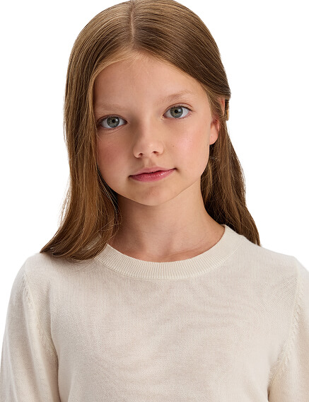 Джемпер CashTouch детский, цвет белый, фото 3