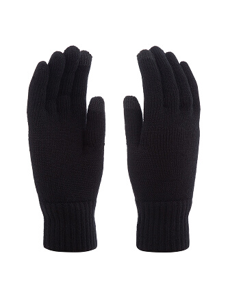 Перчатки мужские сенсорные, цвет черный, фото 1