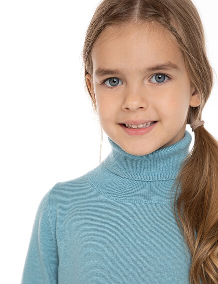 Шерстяной свитер Cash Touch для девочек, фото 3