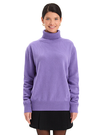 Свитер Merino Base из шерсти, цвет сиреневый, фото 1