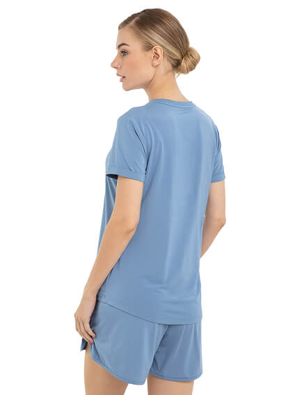 Футболка женская серии Bamboo, цвет лаванда, фото 2