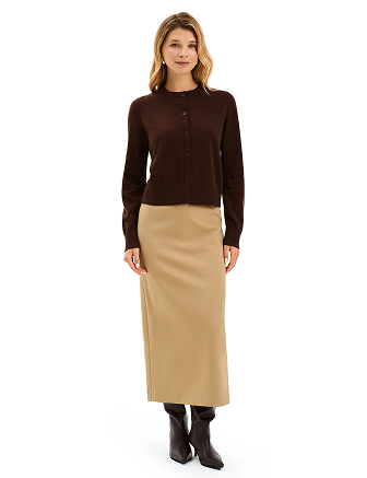 Кардиган на пуговицах Norveg, цвет шоколад, фото 3