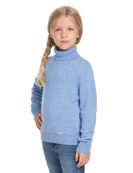Свитер Cashmere детский с высоким воротом, фото 2