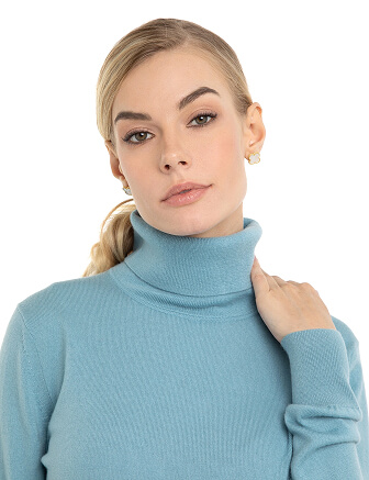 Водолазка женская Cash Touch, цвет голубой пепельный, фото 2