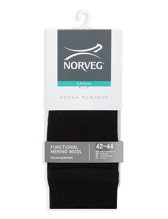 Термоноски мужские серии FUNCTIONAL MERINO WOOL, цвет черный, фото 3