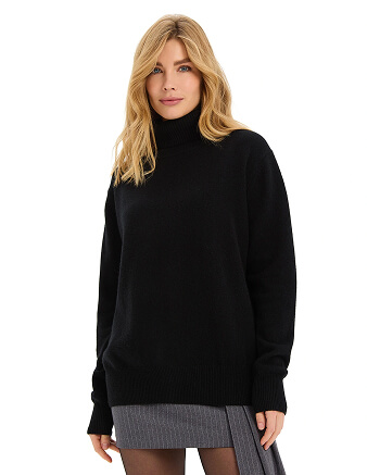 Свитер Merino Base из шерсти, цвет черный, фото 1