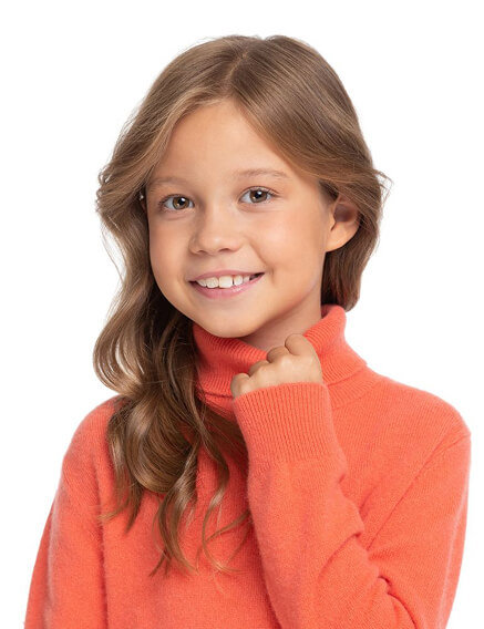 Свитер Cashmere детский с высоким воротом, фото 3