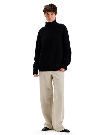 Свитер из пуха ангорского кролика, цвет черный, фото 3