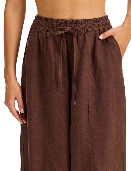 Брюки женские серии LINEN, цвет шоколад, фото 3