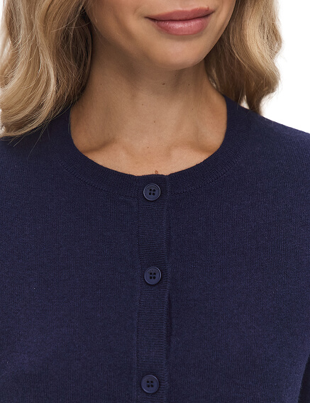 Кардиган на пуговицах Norveg, цвет темно-синий, фото 2