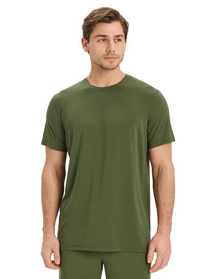 Футболка мужская серии Bamboo, цвет олива, фото 1