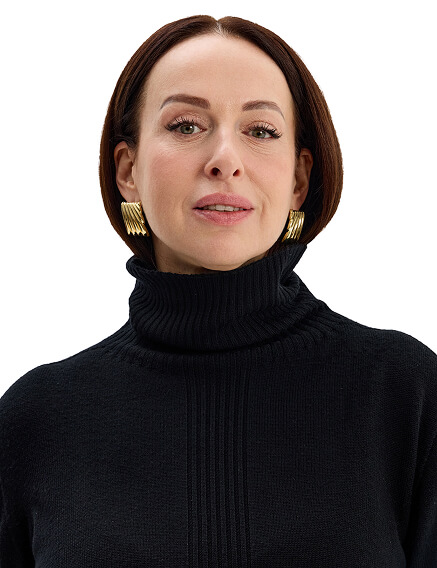 Merino Base Свитер oversize, цвет черный, фото 2