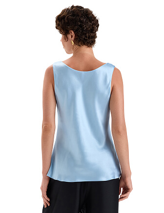 Топ женский SILK, цвет нежно-голубой, фото 2
