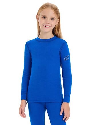 SOFT Комплект термобелья для девочек, цвет ультрамарин, фото 2