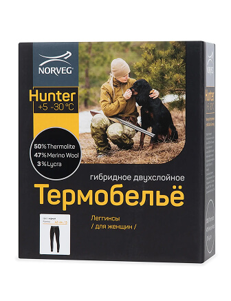 Термолеггинсы женские серии HUNTER, цвет черный, фото 3