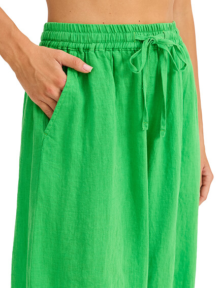 Брюки женские серии LINEN, цвет ярко зеленый, фото 3