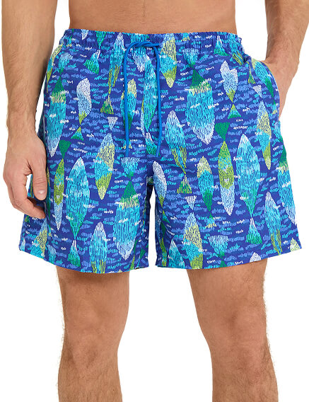 Шорты плавательные, цвет синий мультицвет, фото 3