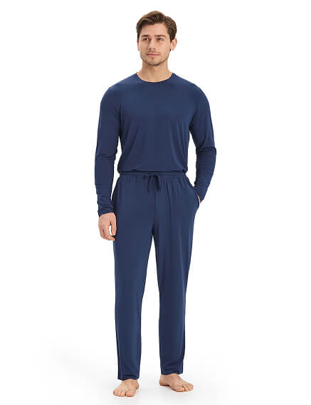 Брюки мужские серии Bamboo, цвет темно-синий, фото 1