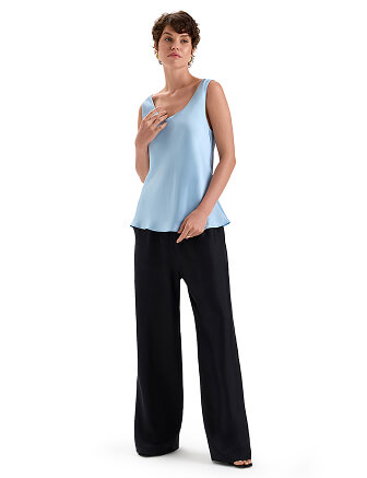 Топ женский SILK, цвет нежно-голубой, фото 3