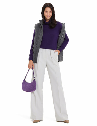 Водолазка женская Cash Touch, цвет темно-фиолетовый, фото 3