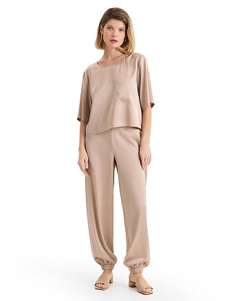 Топ женский серии SILK, цвет бежевый, фото 3