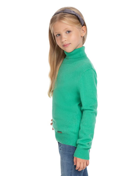 Свитер Cashmere детский с высоким воротом, фото 2