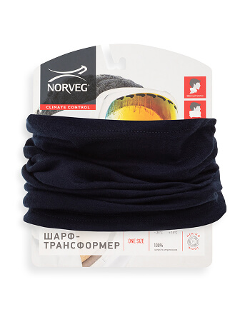 Шарф-трансформер Climate Control, цвет синий, фото 2