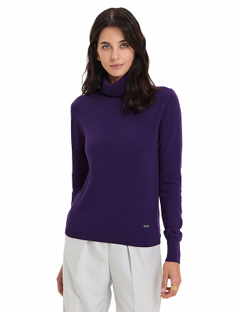 Водолазка женская Cash Touch, цвет темно-фиолетовый, фото 1
