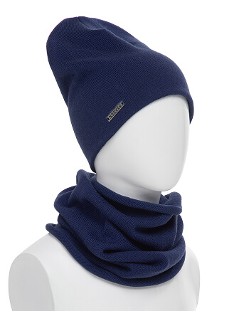 Комплект шапка и снуд из 100% шерсти мериносов, фото 1