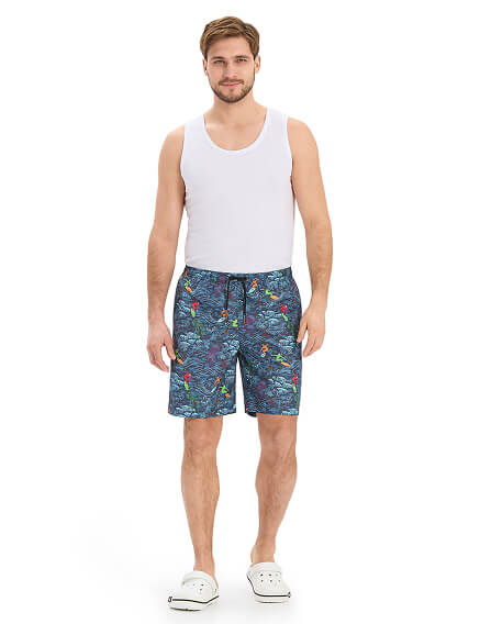 Swimwear Шорты мужские, цвет антрацит паттерн серферы, фото 1