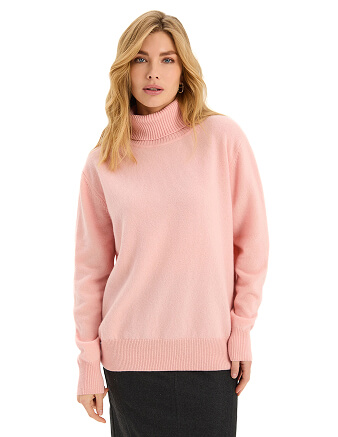 Свитер Merino Base из шерсти, цвет нежно-розовый, фото 1