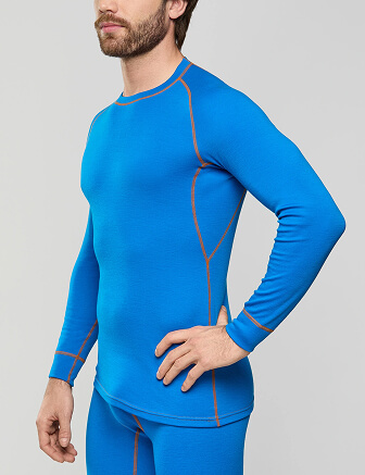 Комплект термобелья мужской серии SPORT WOOL, цвет ультрамарин, фото 2