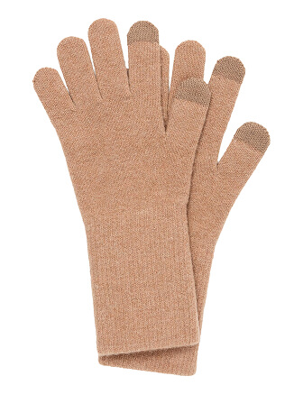 Перчатки сенсорные, цвет бежевый меланж, фото 2