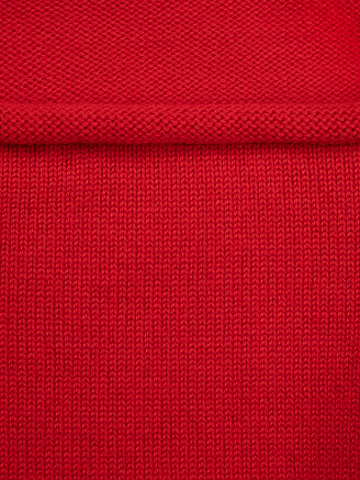 Теплый снуд из шерсти мериносов, цвет алый, фото 3