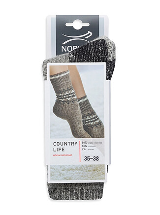 Носки женские серии COUNTRY LIFE, цвет серый, фото 3