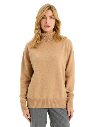 Свитер Merino Base из шерсти, цвет песочный, фото 1