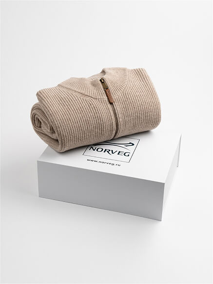 Подарочный набор Кардиган на молнии Merino Knitted для мужчин, фото 1