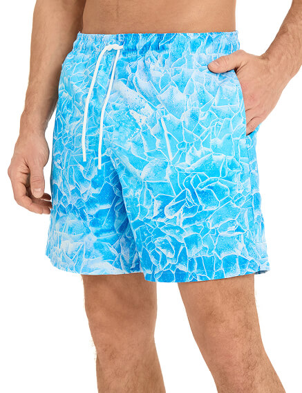 Шорты плавательные, цвет голубой, фото 3