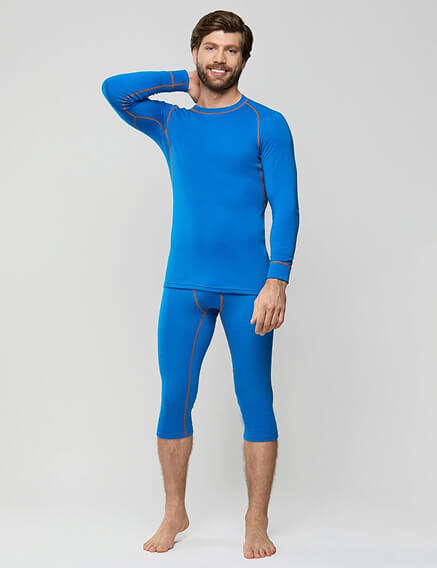 Подарочный набор термобелья серии SPORT WOOL с носками для мужчин, цвет ультрамарин, фото 2