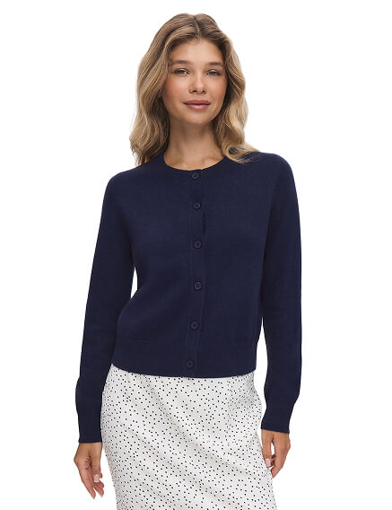 Кардиган на пуговицах Norveg, цвет темно-синий, фото 1