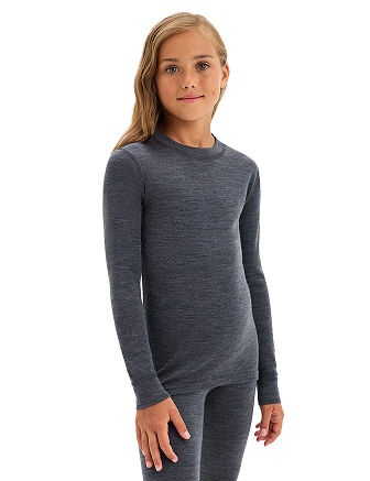 SOFT Комплект термобелья для девочек-подростков, цвет темно-серый, фото 2