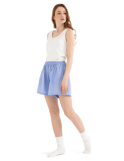 Шорты женские серии LINEN, цвет лаванда, фото 1