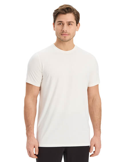 Футболка мужская серии Bamboo, цвет молочный, фото 1