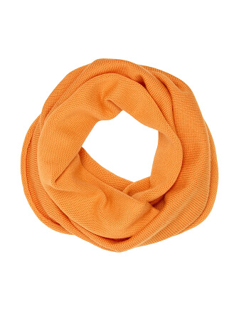 Теплый снуд из шерсти мериносов, цвет оранжевый, фото 2