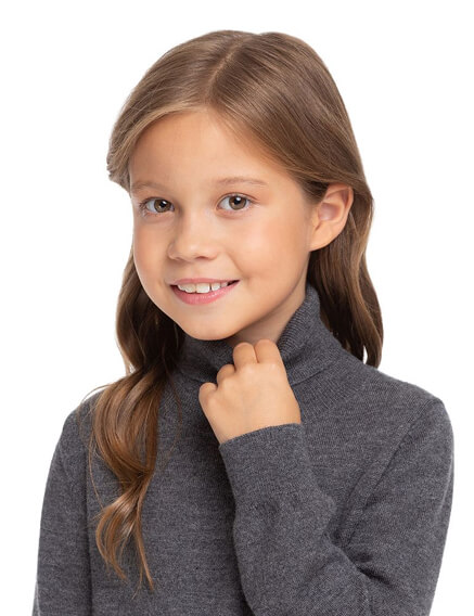 Шерстяной свитер Cash Touch для девочек, фото 3