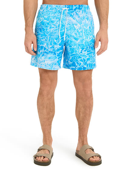 Шорты плавательные, цвет голубой, фото 2